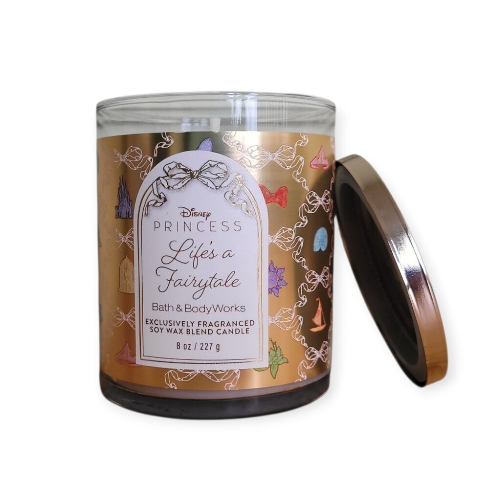 Disney Princess x Bath & Body Works Life’s A Fairytale SingleWick Candle 8oz NWT